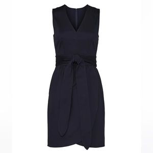Marissa Webb Collective Navy Blue Tie-Waist Dress